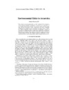 Environmental ethics in Antarctica